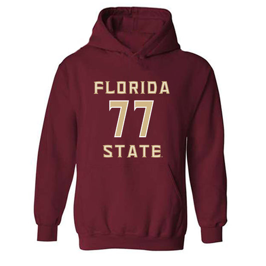 FSU - NCAA Football : Xavier Chaplin - Replica Shersey Hooded Sweatshirt-0