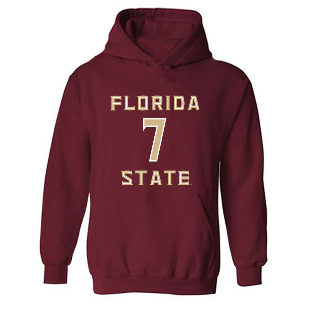 FSU - NCAA Men's Basketball : Chauncey Wiggins - Replica Shersey Hooded Sweatshirt-0
