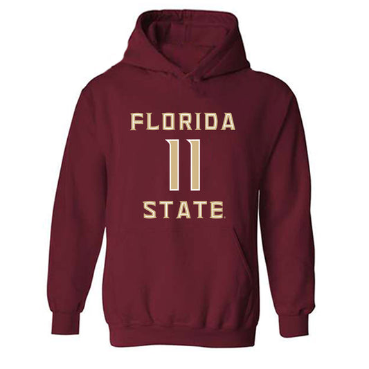 FSU - NCAA Women's Lacrosse : Danica King - Replica Shersey Hooded Sweatshirt-0