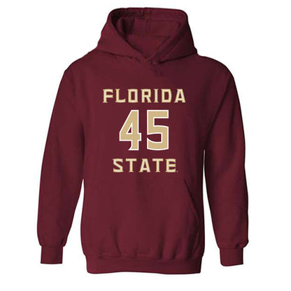 FSU - NCAA Baseball : Cade O'Leary - Replica Shersey Hooded Sweatshirt-0