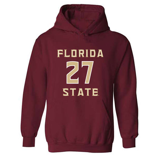 FSU - NCAA Football : Jordan Crutchfield - Replica Shersey Hooded Sweatshirt-0