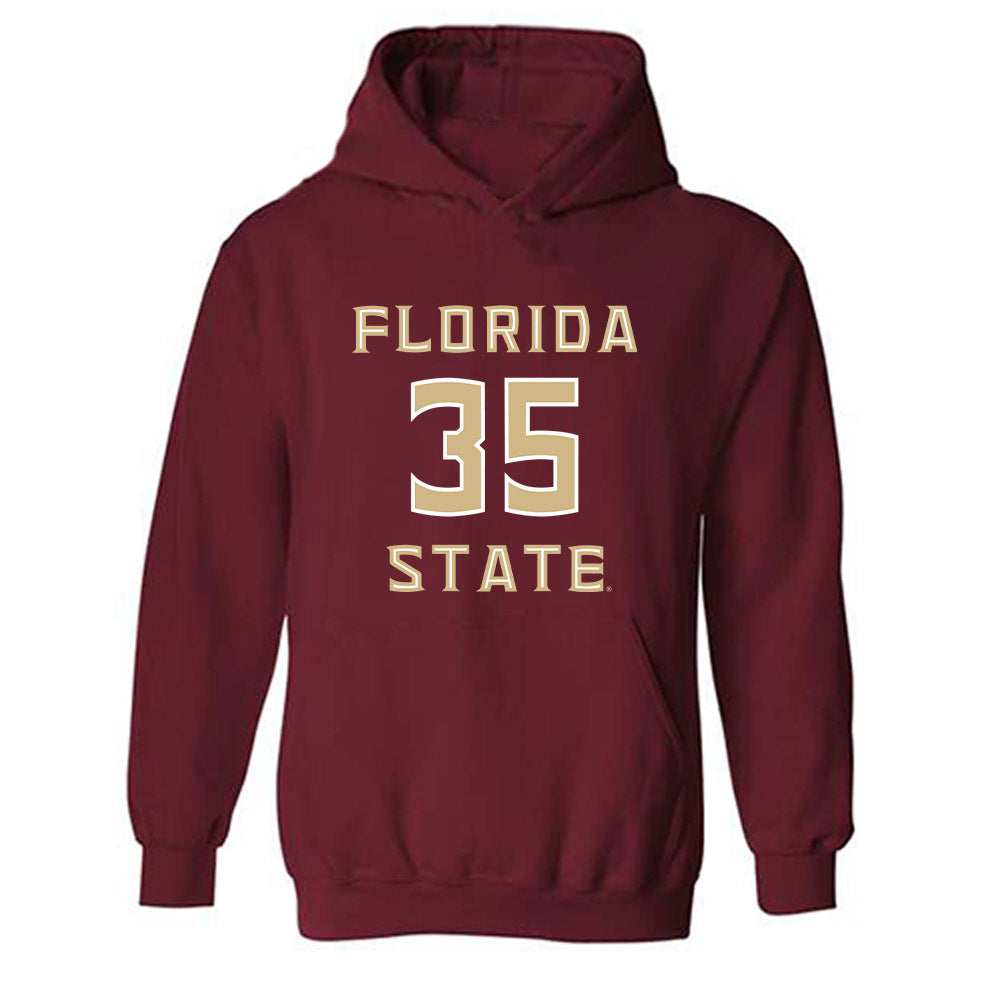 FSU - NCAA Women's Lacrosse : Caroline Kelly - Replica Shersey Hooded Sweatshirt-0