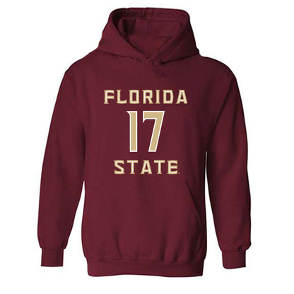 FSU - NCAA Women's Lacrosse : Hadley Booth - Replica Shersey Hooded Sweatshirt-0