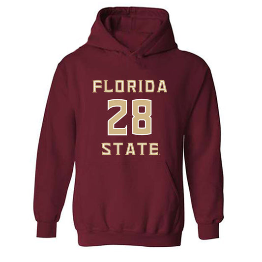 FSU - NCAA Women's Lacrosse : Annie Devine - Replica Shersey Hooded Sweatshirt-0