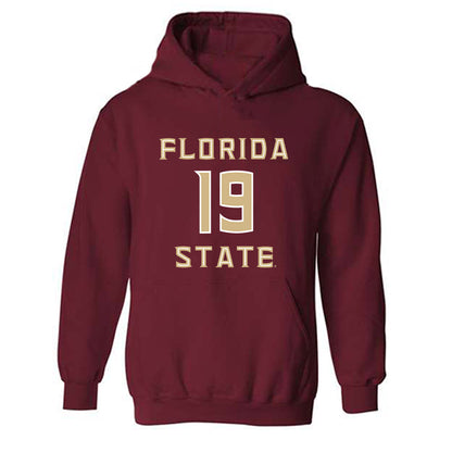 FSU - NCAA Baseball : John Abraham - Replica Shersey Hooded Sweatshirt-0