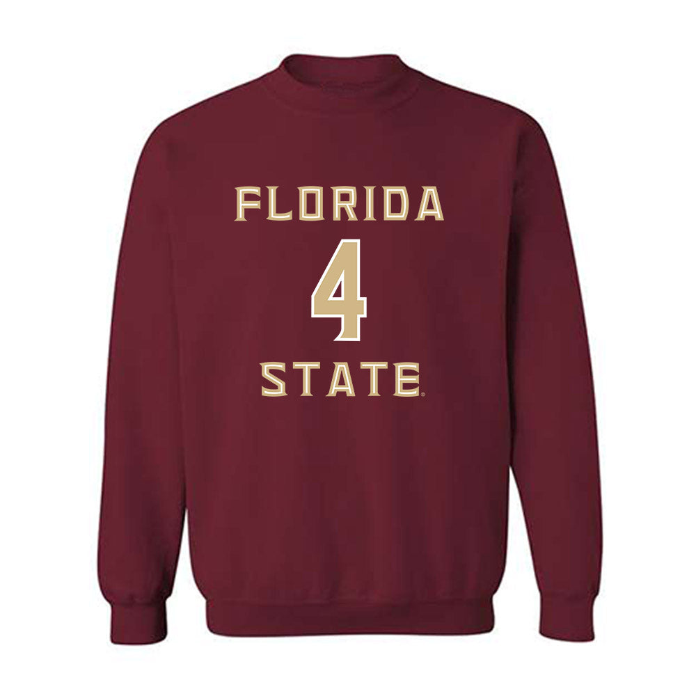 FSU - NCAA Football : Charles Lester III - Replica Shersey Crewneck Sweatshirt-0