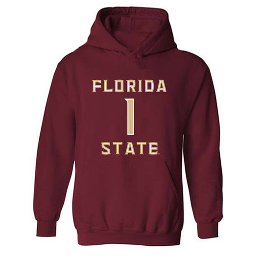 FSU - NCAA Men's Basketball : Martin Somerville - Replica Shersey Hooded Sweatshirt-0
