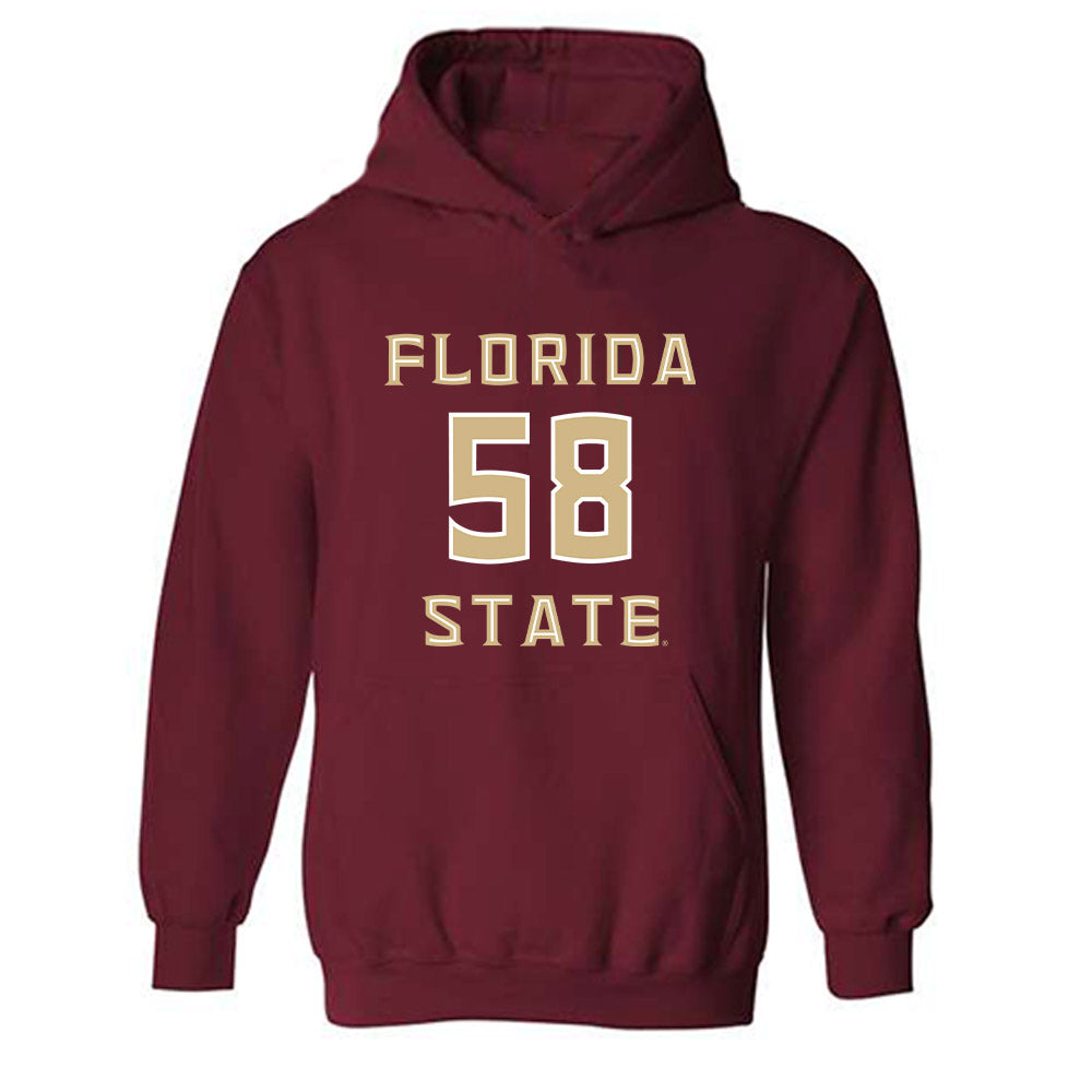 FSU - NCAA Football : Luke Francis Jr. - Replica Shersey Hooded Sweatshirt-0