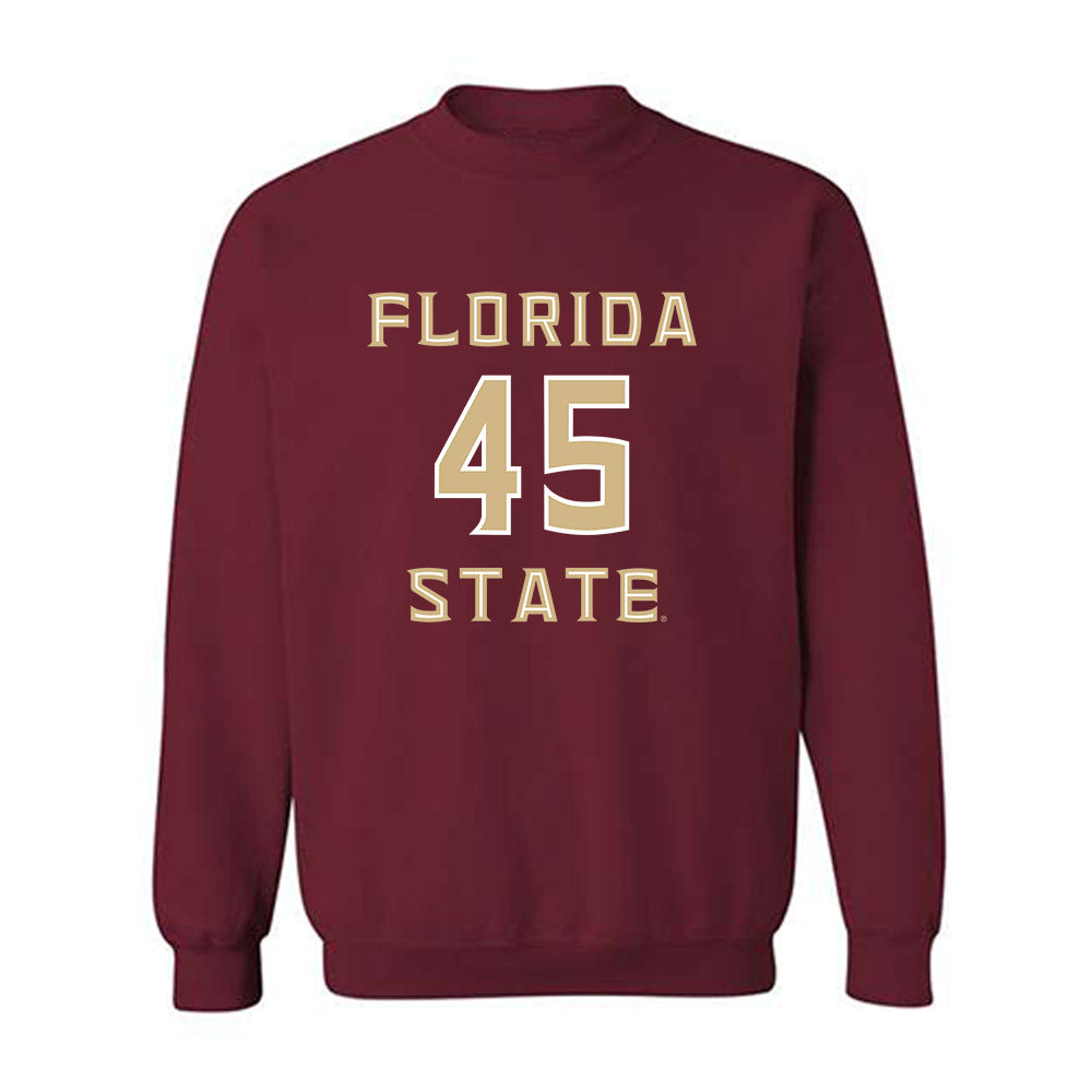 FSU - NCAA Baseball : Cade O'Leary - Replica Shersey Crewneck Sweatshirt-0