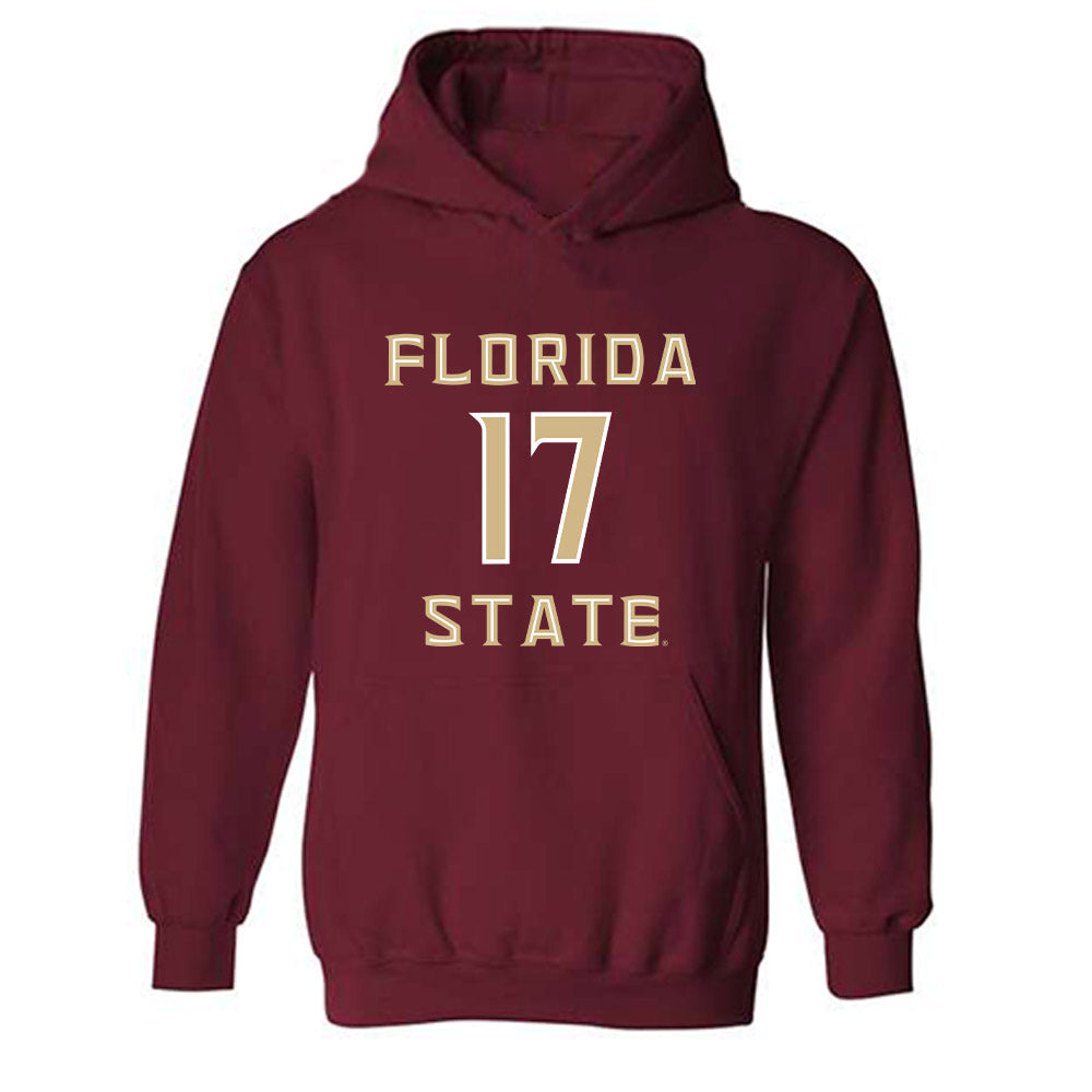 FSU - NCAA Women's Lacrosse : Hadley Booth - Replica Shersey Hooded Sweatshirt-0