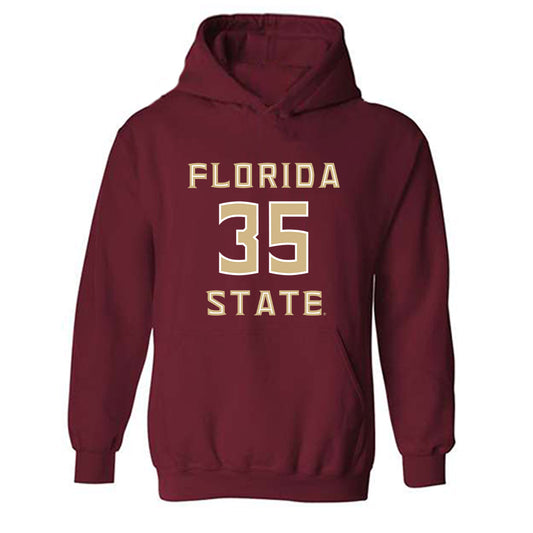 FSU - NCAA Football : Ethan Pritchard - Replica Shersey Hooded Sweatshirt-0