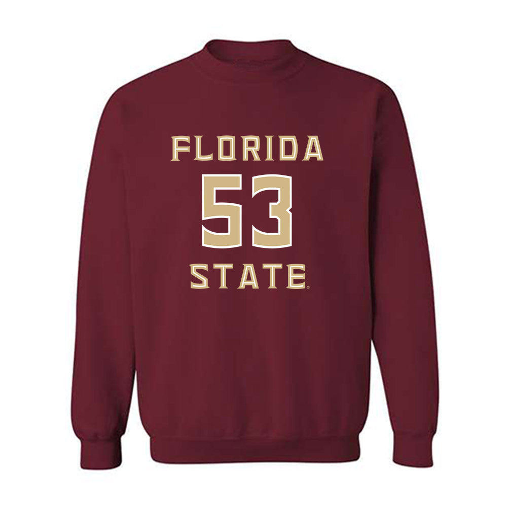 FSU - NCAA Football : Alex Nocco - Replica Shersey Crewneck Sweatshirt-0