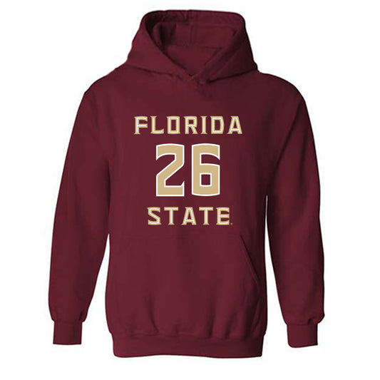 FSU - NCAA Women's Soccer : Samantha Erbach - Replica Shersey Hooded Sweatshirt-0