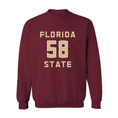 FSU - NCAA Football : Luke Francis Jr. - Replica Shersey Crewneck Sweatshirt-0