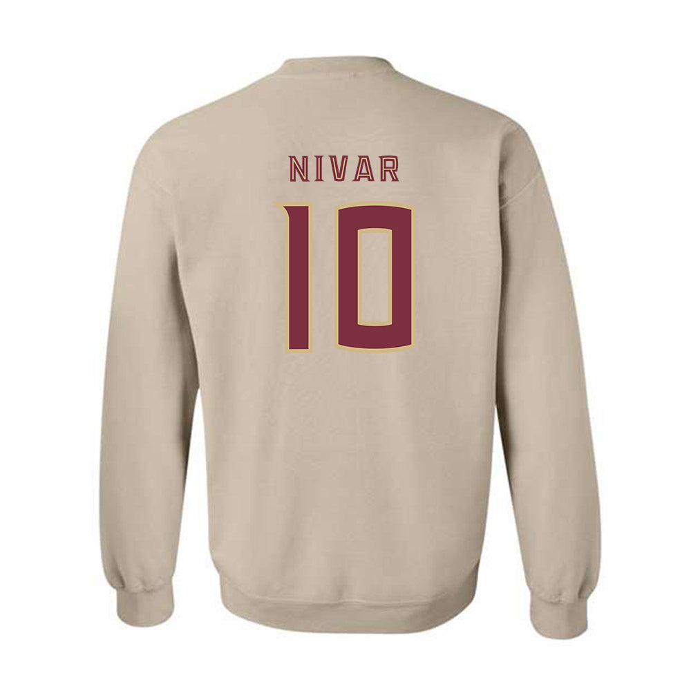 FSU - NCAA Women's Basketball : Jasmine Nivar - Replica Shersey Crewneck Sweatshirt-1