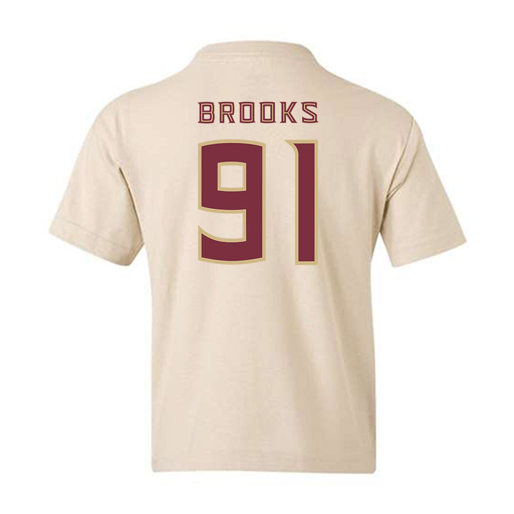 FSU - NCAA Football : Cam Brooks - Replica Shersey Youth T-Shirt-1