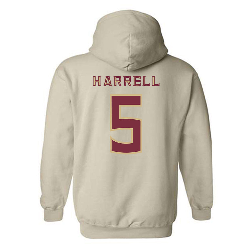 FSU - NCAA Women's Lacrosse : Summer Harrell - Replica Shersey Hooded Sweatshirt-1