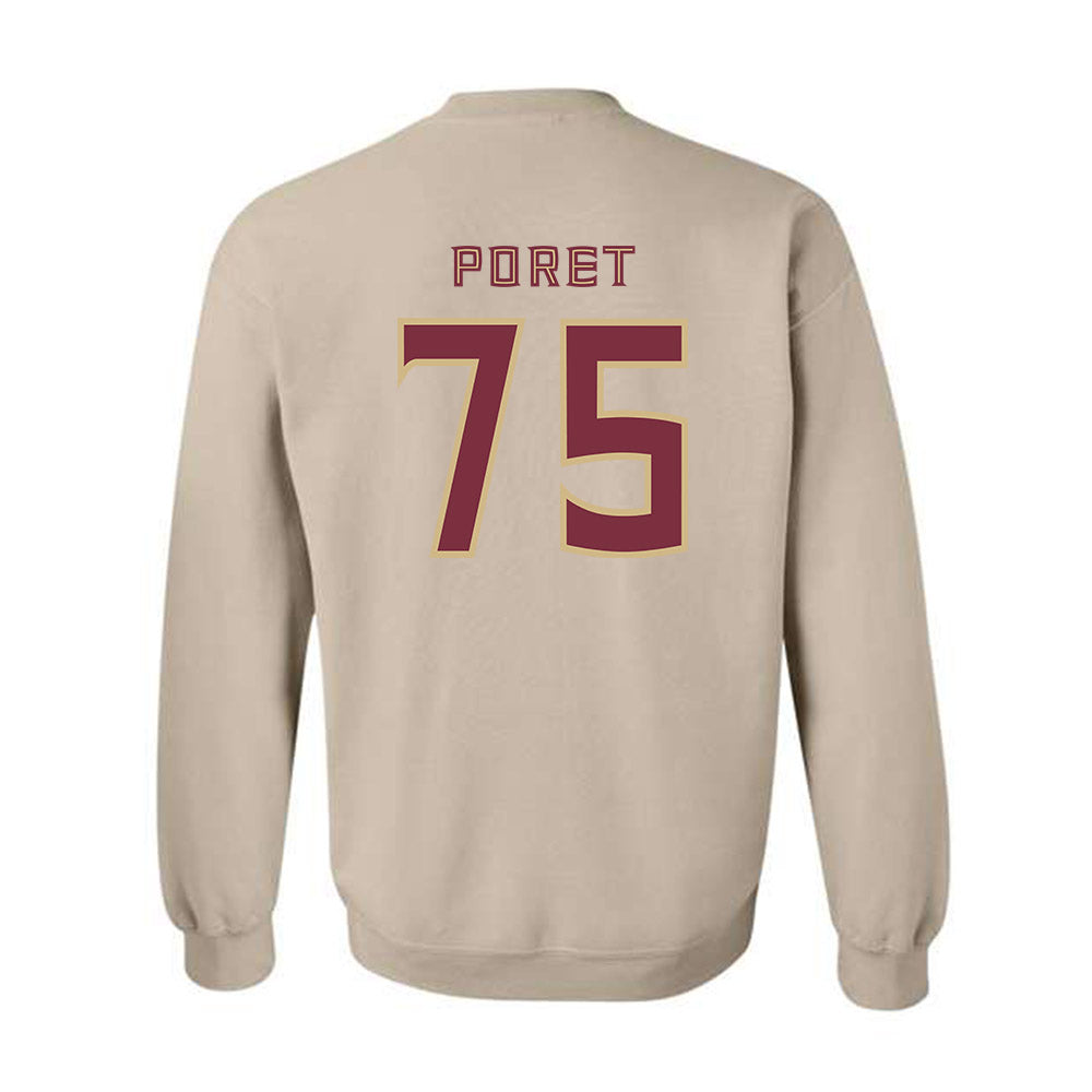 FSU - NCAA Football : Sean Poret - Replica Shersey Crewneck Sweatshirt-1