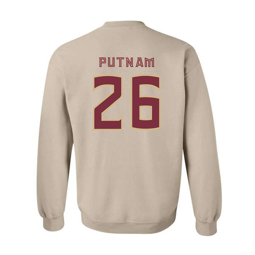 FSU - NCAA Baseball : Eli Putnam - Replica Shersey Crewneck Sweatshirt-1