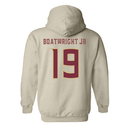FSU - NCAA Football : Jarvis Boatwright Jr - Replica Shersey Hooded Sweatshirt-1