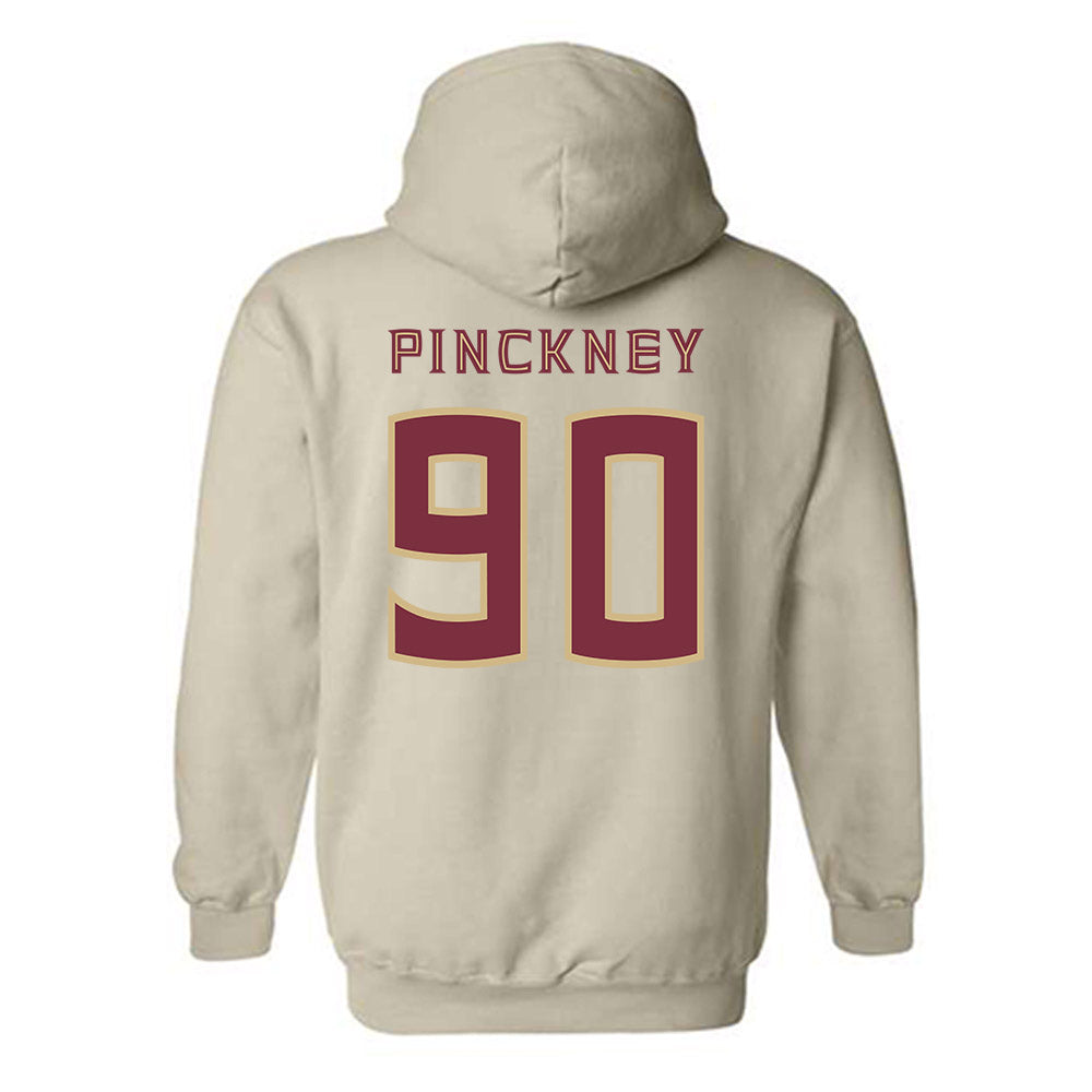 FSU - NCAA Football : Jaemin Pinckney - Replica Shersey Hooded Sweatshirt-1
