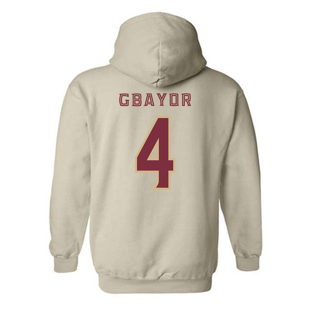 FSU - NCAA Football : Mikai Gbayor - Replica Shersey Hooded Sweatshirt-1