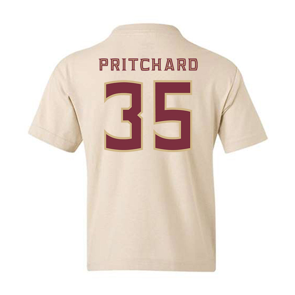 FSU - NCAA Football : Ethan Pritchard - Replica Shersey Youth T-Shirt-1