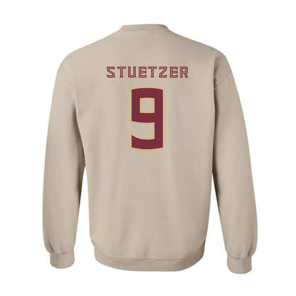 FSU - NCAA Baseball : John Stuetzer - Replica Shersey Crewneck Sweatshirt-1