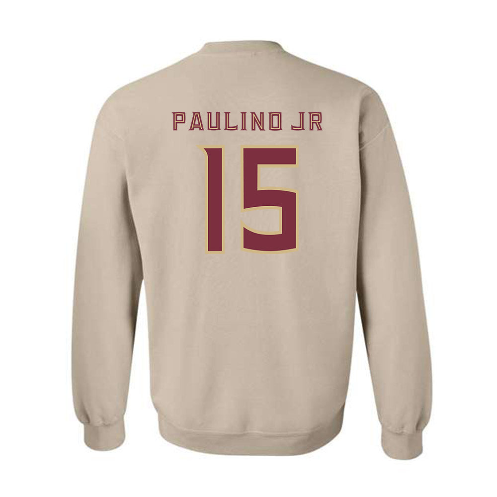 FSU - NCAA Baseball : Kelvyn Paulino Jr - Replica Shersey Crewneck Sweatshirt-1
