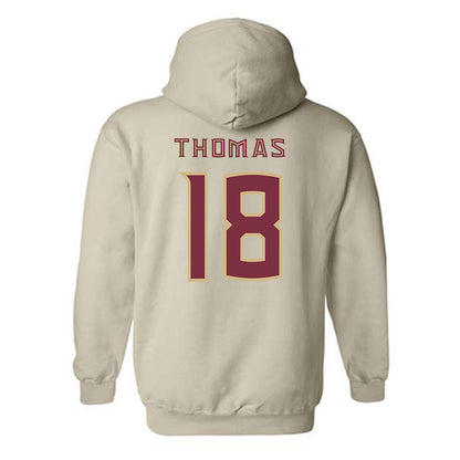FSU - NCAA Football : Landen Thomas - Replica Shersey Hooded Sweatshirt