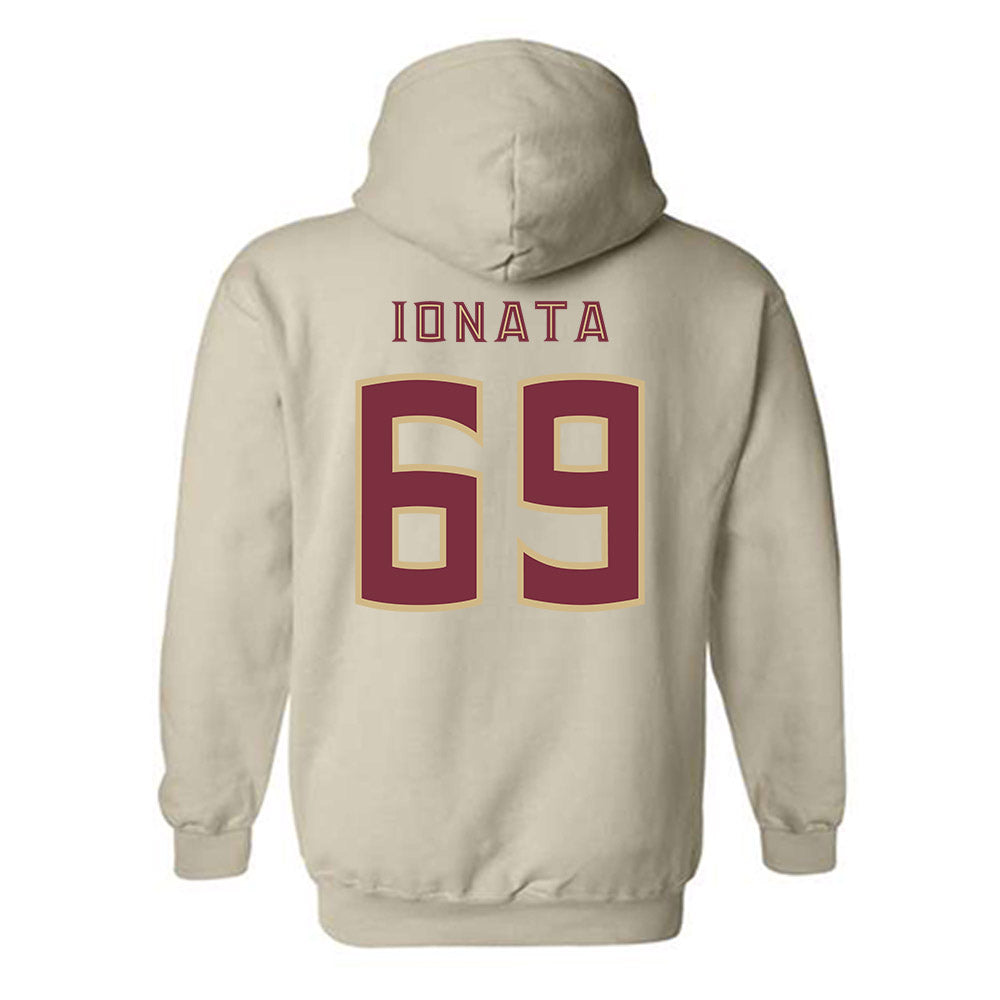 FSU - NCAA Football : Mike Ionata - Replica Shersey Hooded Sweatshirt-1