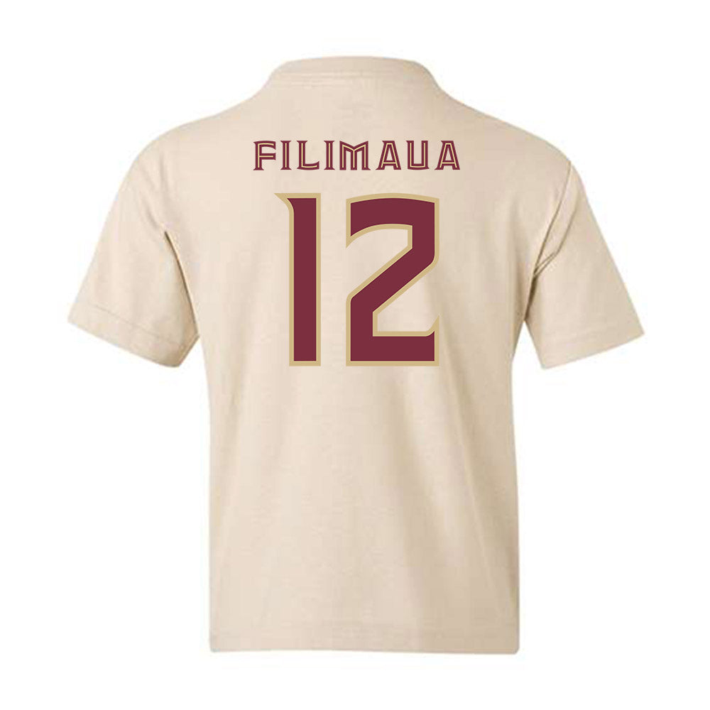 FSU - NCAA Women's Volleyball : Kyleene Filimaua - Replica Shersey Youth T-Shirt-1