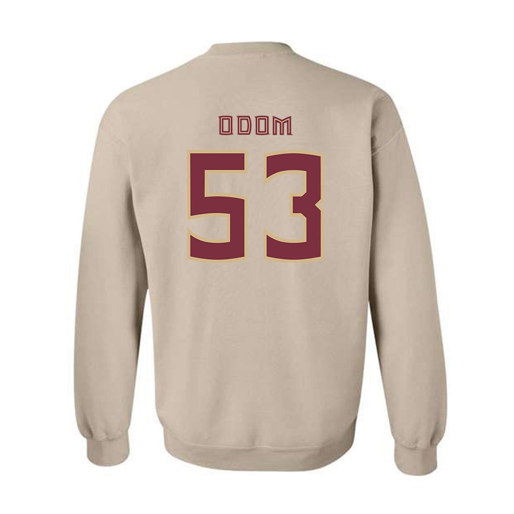 FSU - NCAA Baseball : Cam Odom - Replica Shersey Crewneck Sweatshirt-1