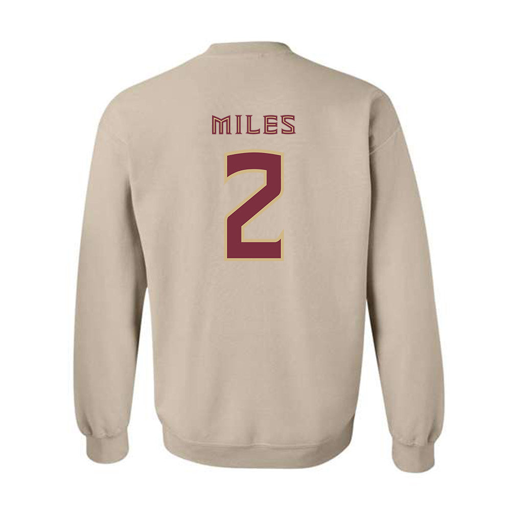 FSU - NCAA Men's Basketball : Cam Miles - Replica Shersey Crewneck Sweatshirt-1