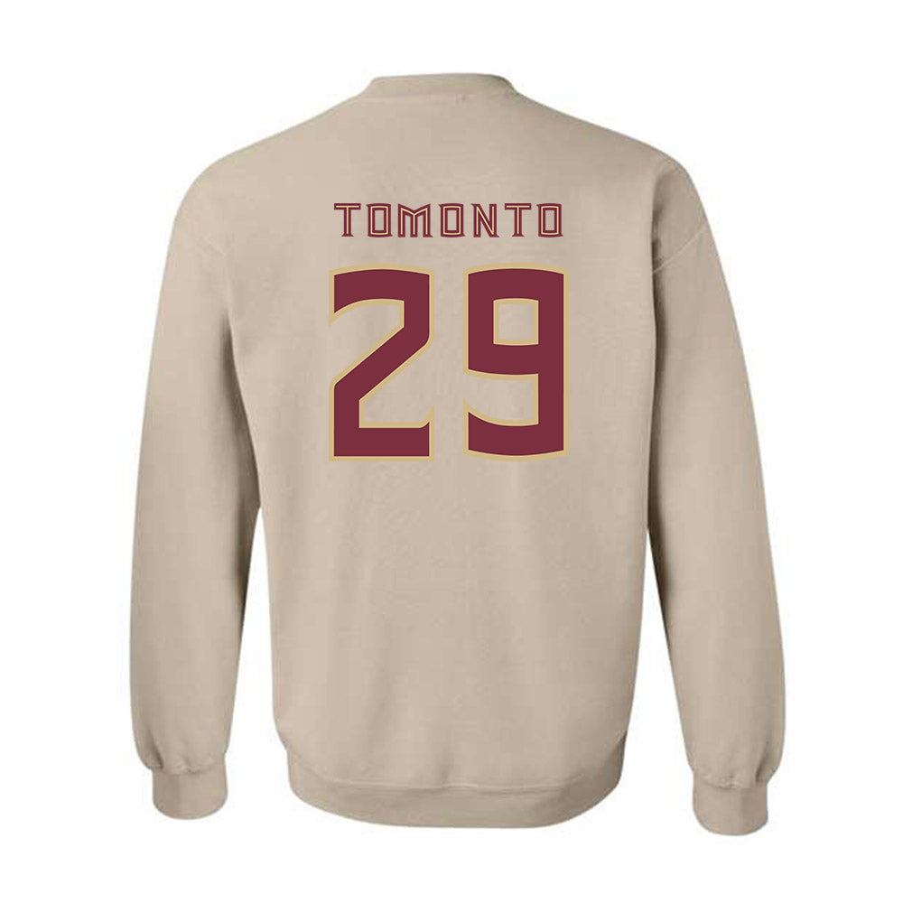 FSU - NCAA Women's Lacrosse : Victoria Tomonto - Replica Shersey Crewneck Sweatshirt-1