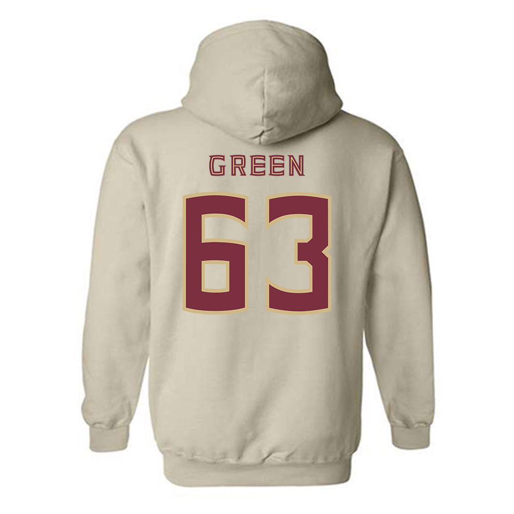 FSU - NCAA Football : Jakobe Green - Replica Shersey Hooded Sweatshirt-1
