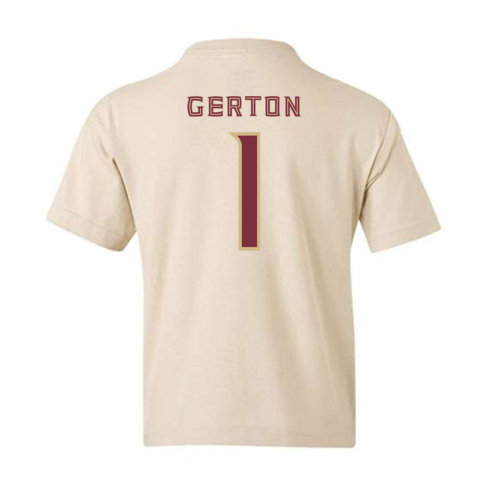 FSU - NCAA Women's Basketball : Mari Gerton - Replica Shersey Youth T-Shirt-1