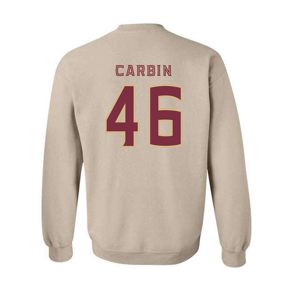 FSU - NCAA Football : Chris Carbin - Replica Shersey Crewneck Sweatshirt-1