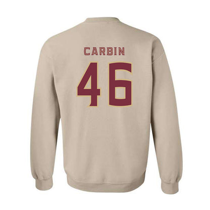 FSU - NCAA Football : Chris Carbin - Replica Shersey Crewneck Sweatshirt-1