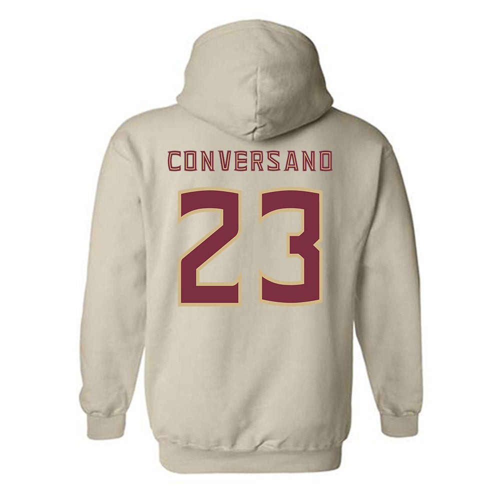 FSU - NCAA Women's Lacrosse : Mackenzie Conversano - Replica Shersey Hooded Sweatshirt-1