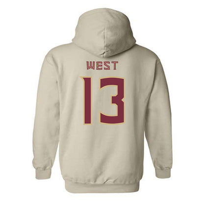 FSU - NCAA Women's Lacrosse : Peyton West - Replica Shersey Hooded Sweatshirt-1