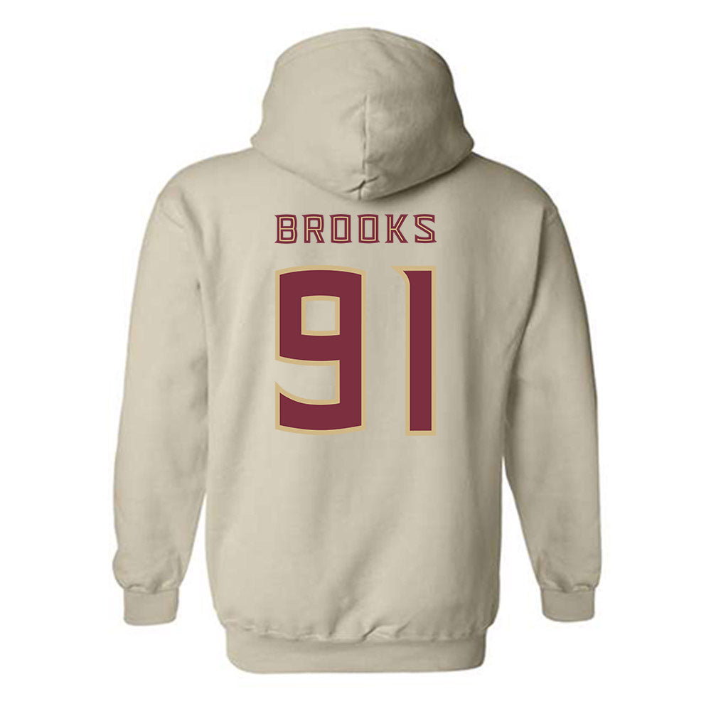 FSU - NCAA Football : Cam Brooks - Replica Shersey Hooded Sweatshirt-1