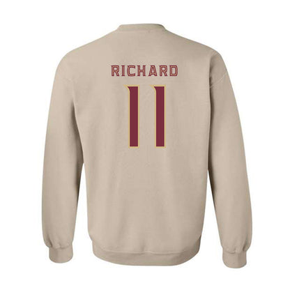 FSU - NCAA Football : Cj Richard - Replica Shersey Crewneck Sweatshirt-1
