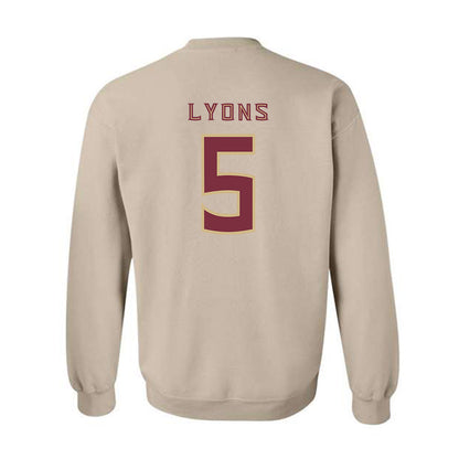 FSU - NCAA Football : Daniel Lyons - Replica Shersey Crewneck Sweatshirt-1