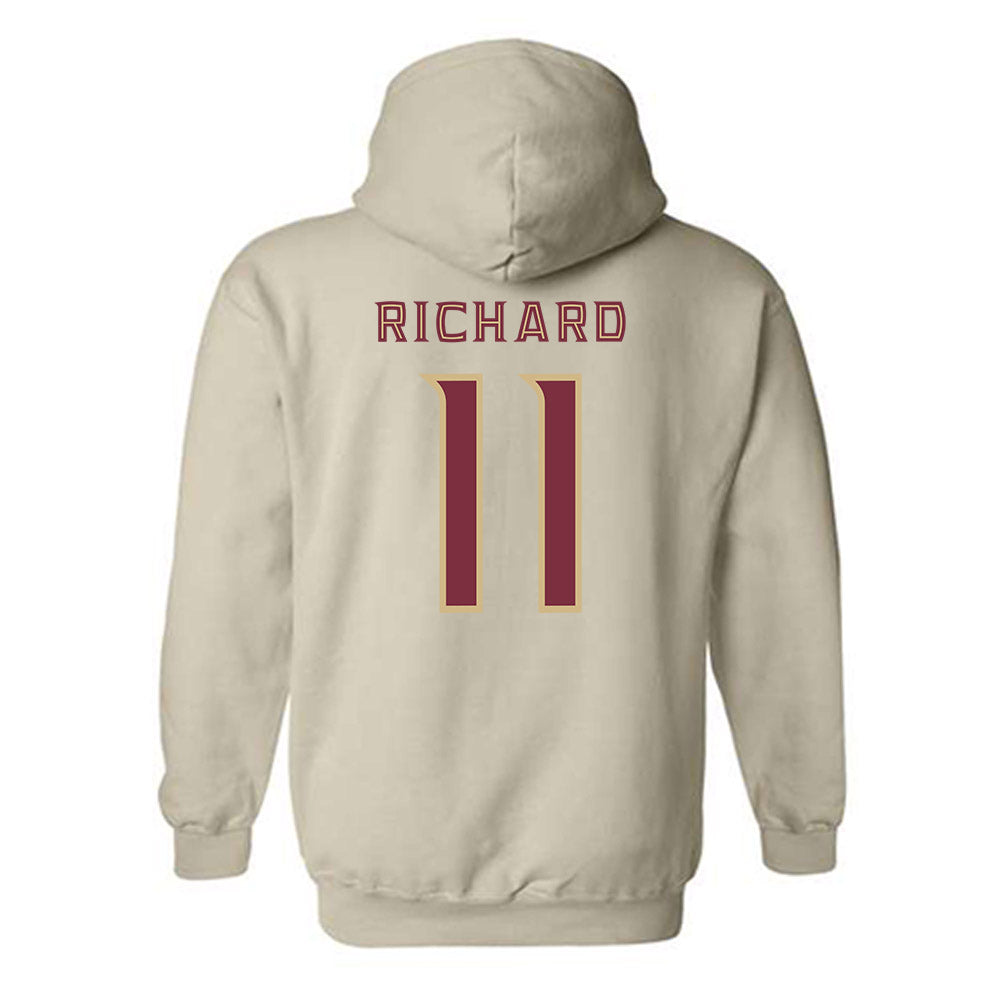 FSU - NCAA Football : Cj Richard - Replica Shersey Hooded Sweatshirt-1