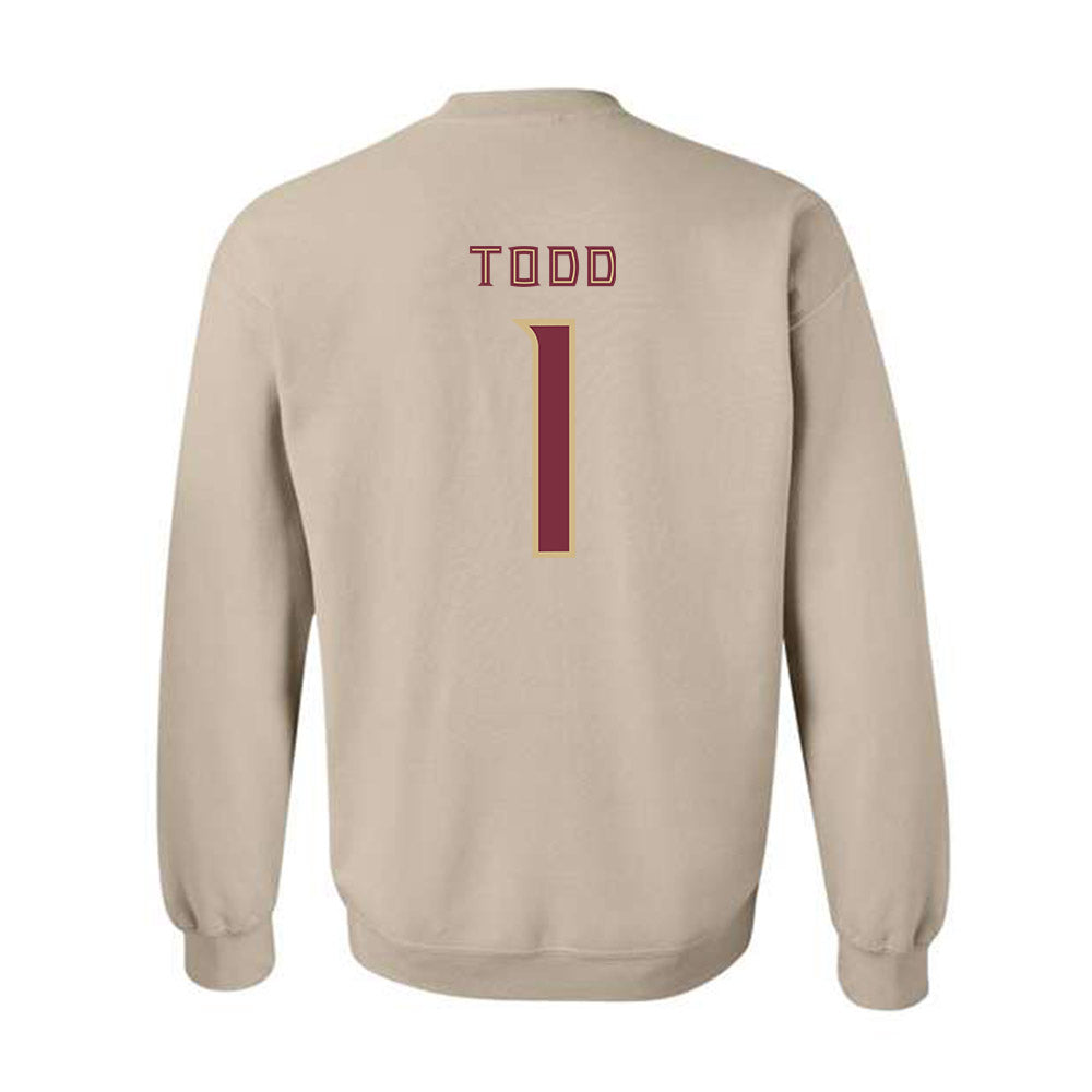 FSU - NCAA Women's Soccer : Adelyn Todd - Replica Shersey Crewneck Sweatshirt-1
