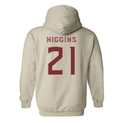 FSU - NCAA Beach Volleyball : Bailey Higgins - Replica Shersey Hooded Sweatshirt-1