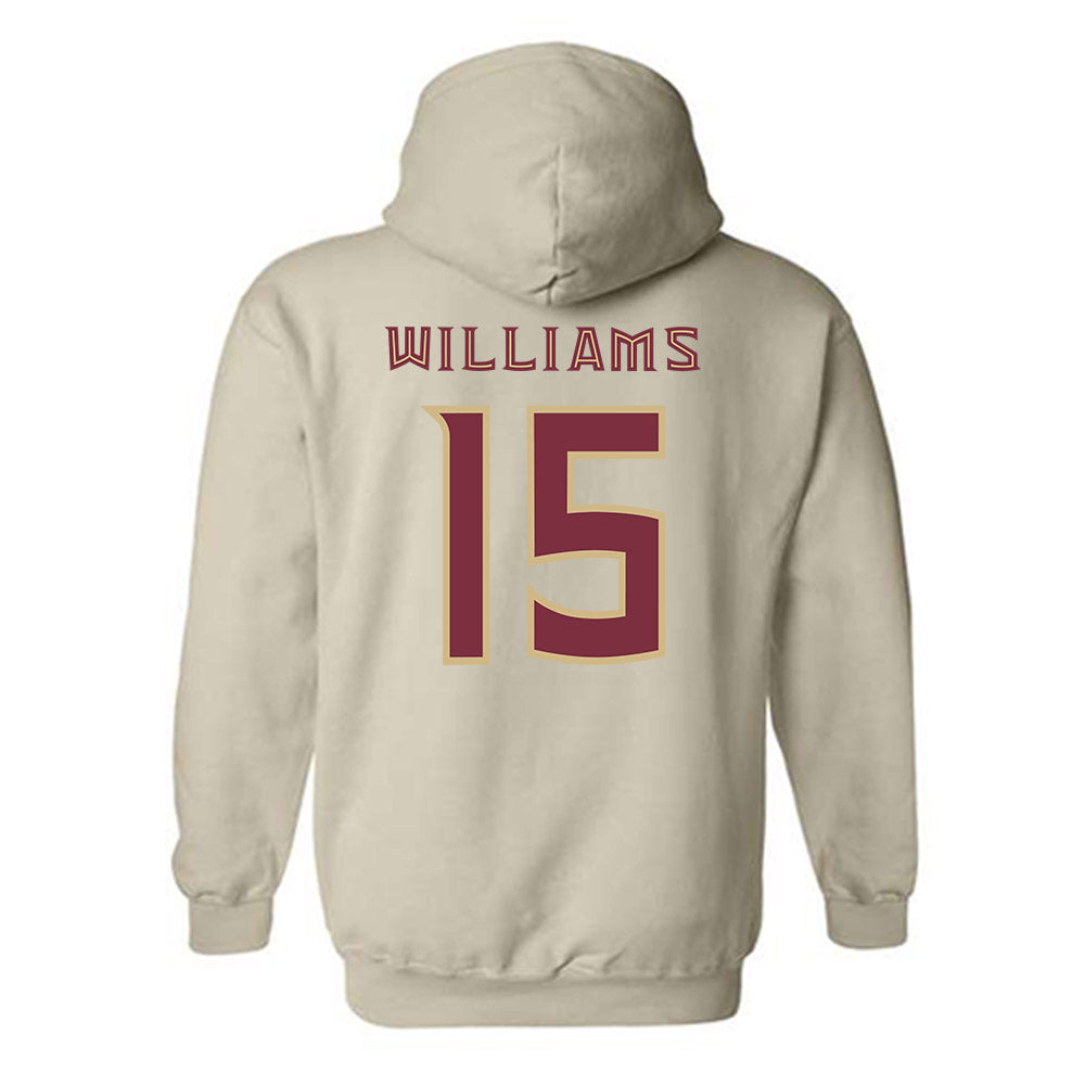 FSU - NCAA Women's Basketball : Sole Williams - Replica Shersey Hooded Sweatshirt-1