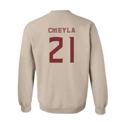 FSU - NCAA Baseball : Nathan Cmeyla - Replica Shersey Crewneck Sweatshirt-1