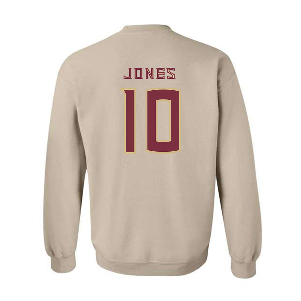 FSU - NCAA Football : Chris Jones - Replica Shersey Crewneck Sweatshirt-1